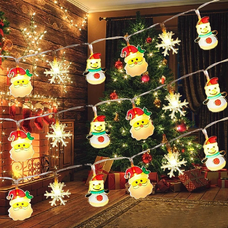 Christmas hanging lamp with 10 LED lights