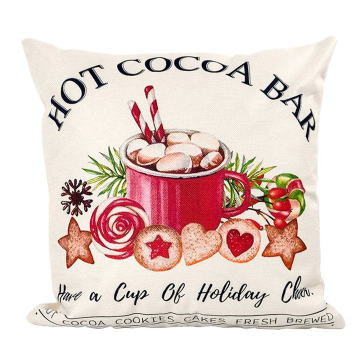 Christmas holiday cushion for festive home