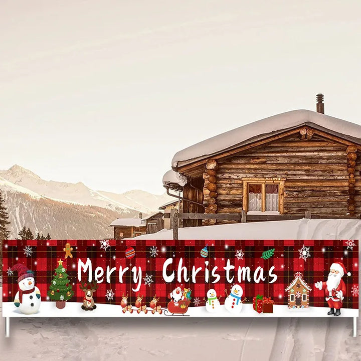 Christmas outdoor banner