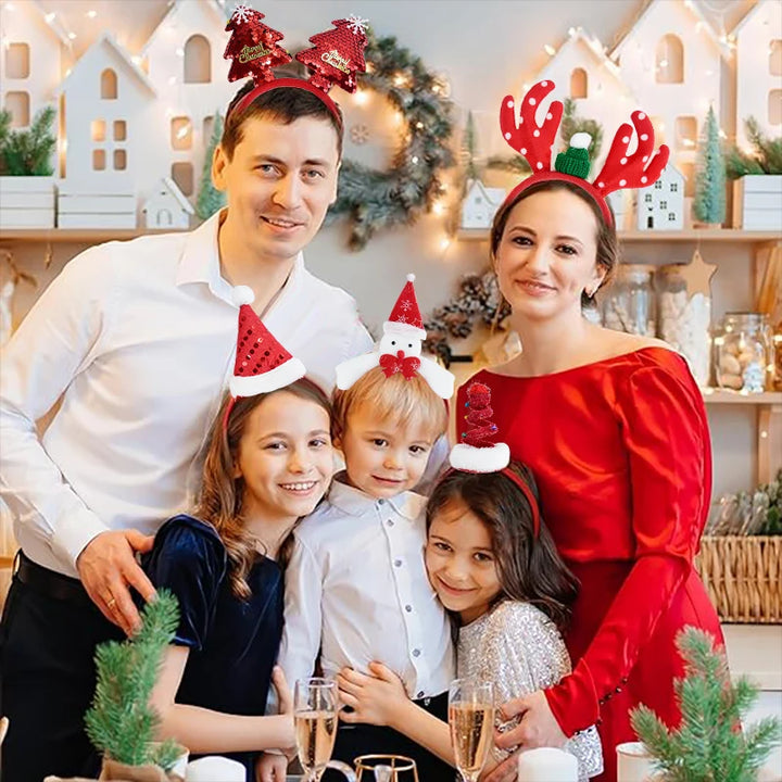 Christmas photo prop headband with tree design