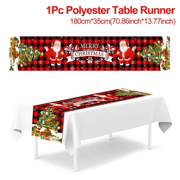 Christmas table runner for holiday parties