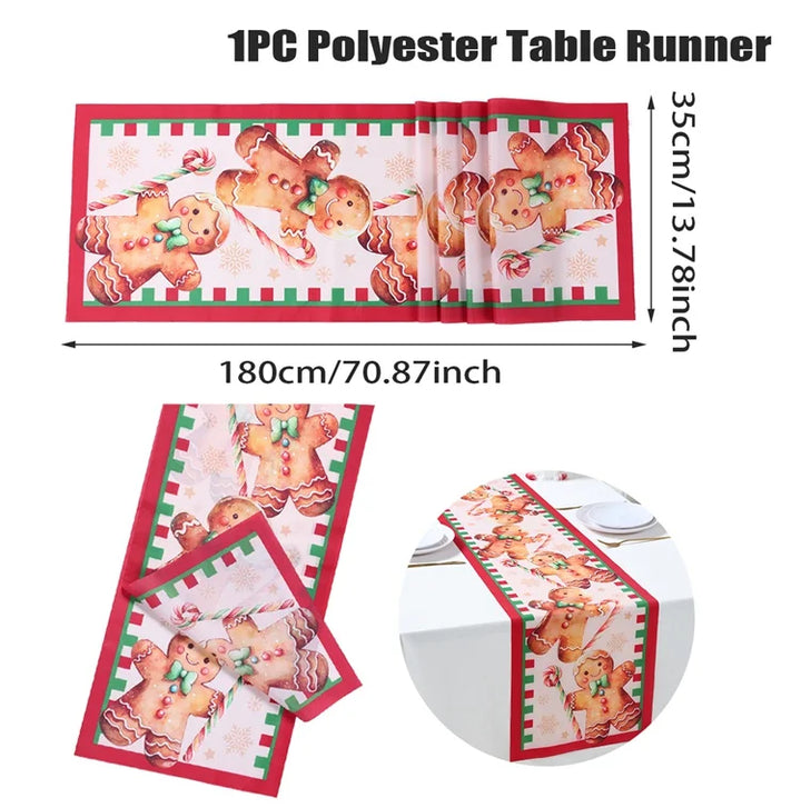 Christmas table runner for home celebration