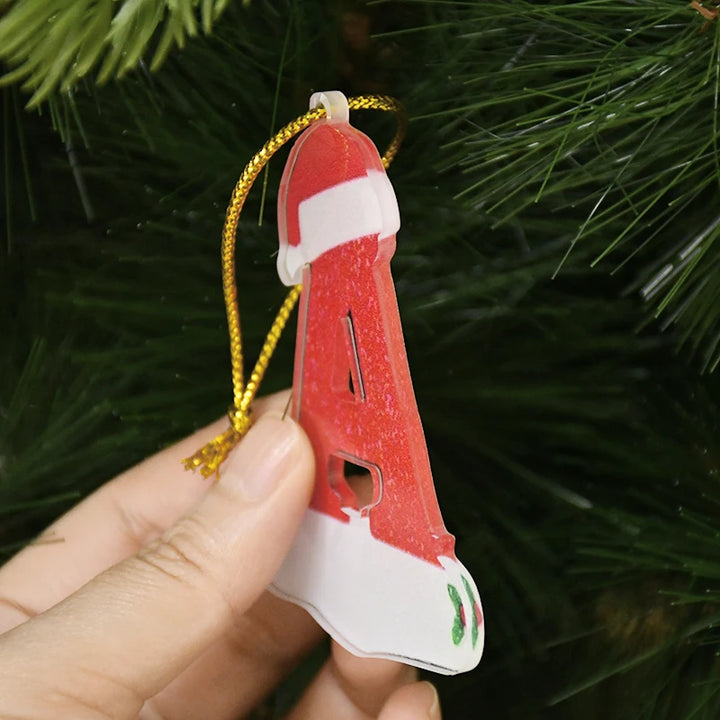 Christmas tree ornament with (A) letter