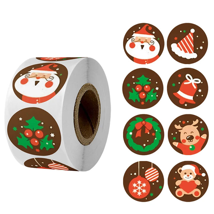 Christmas tree stickers for gifts