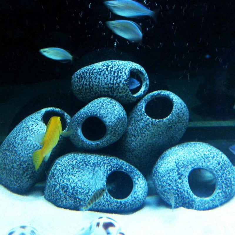 Cichlid stone cave aquarium ornament