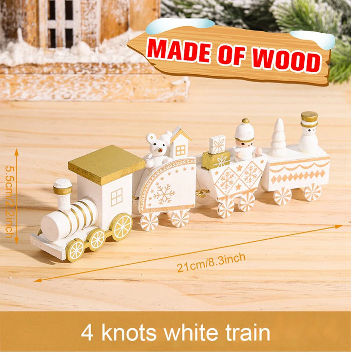 Classic Wooden Christmas train