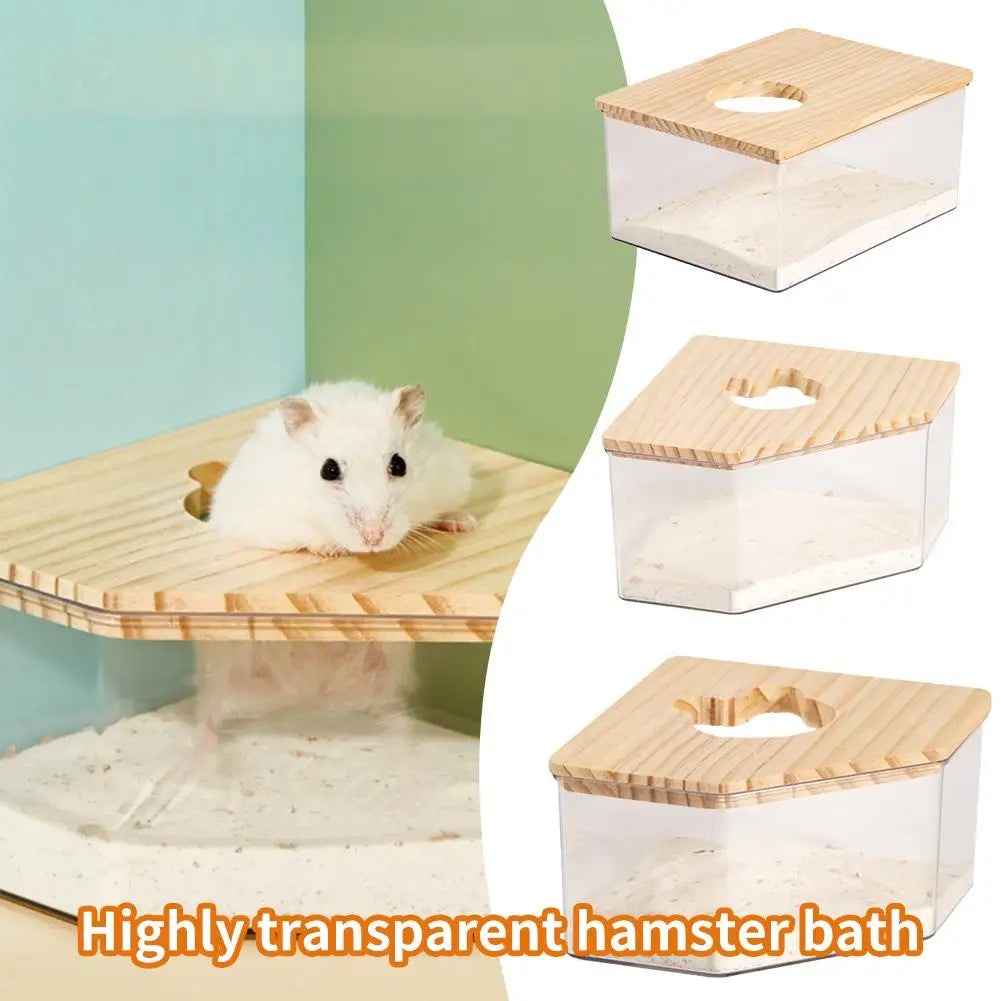 Clear acrylic hamster bath