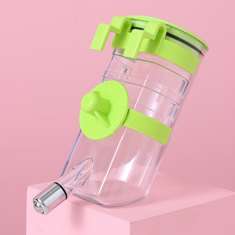 Clear blender bottle with green lid