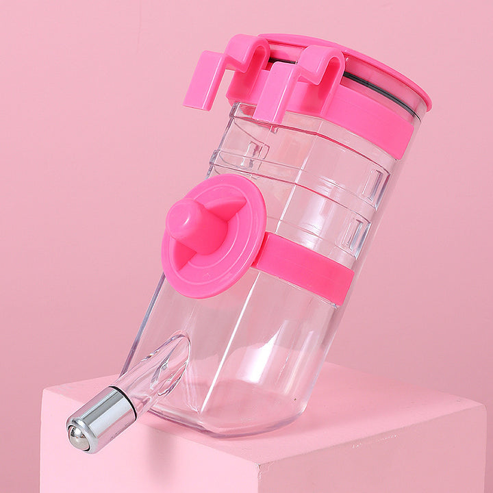 Clear blender with pink accents 