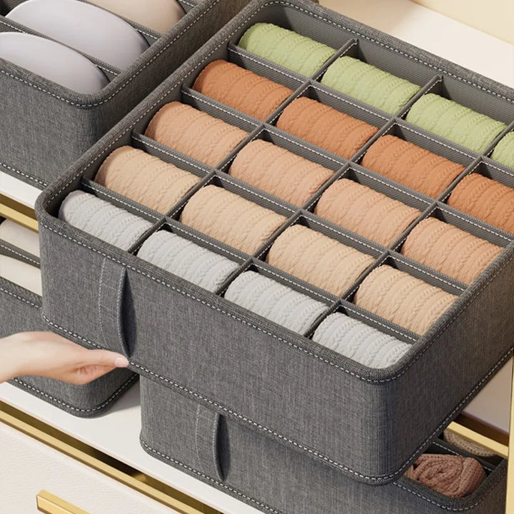 Clothing storage for socks