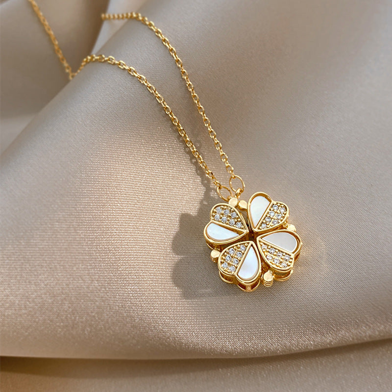Clover Necklace Gift Women