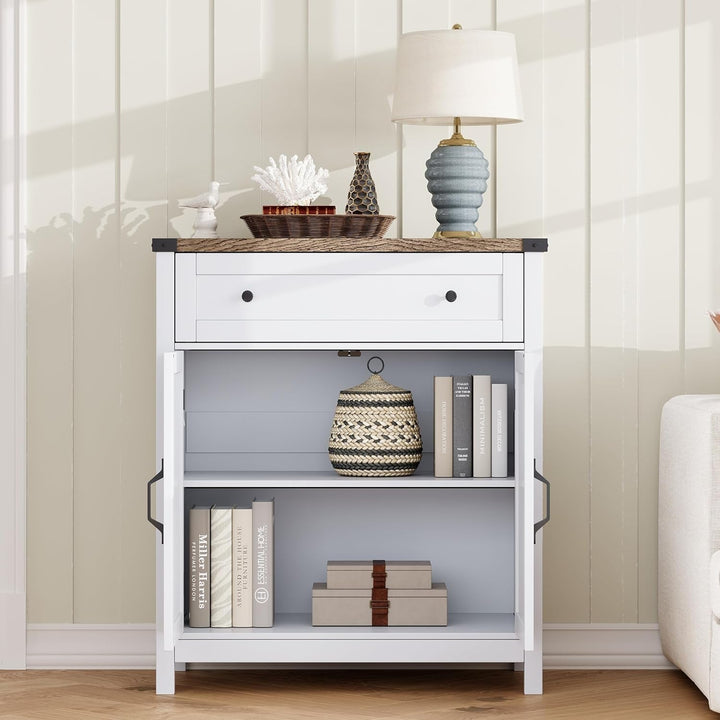 Coffee Bar Cabinet with Shelves
