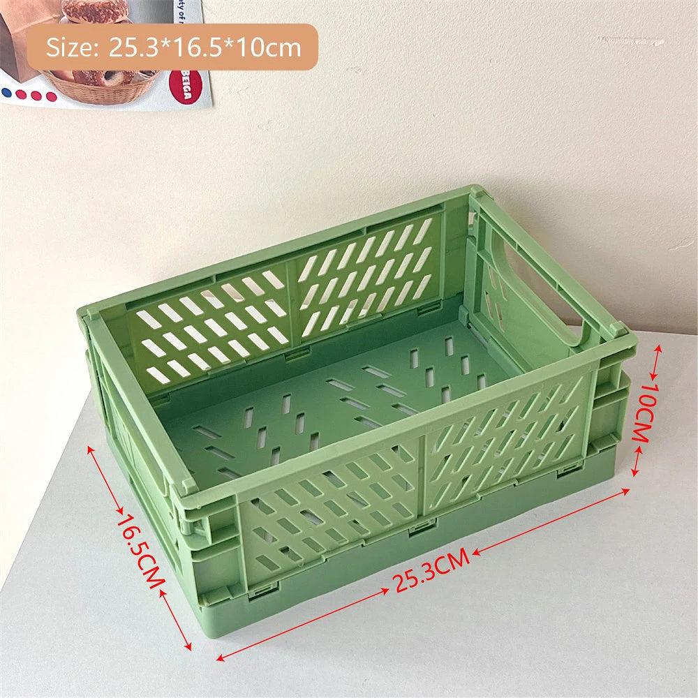 Collapsible Folding Basket for Desktop Use