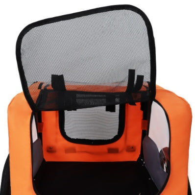 Collapsible dog bicycle cargo carrier