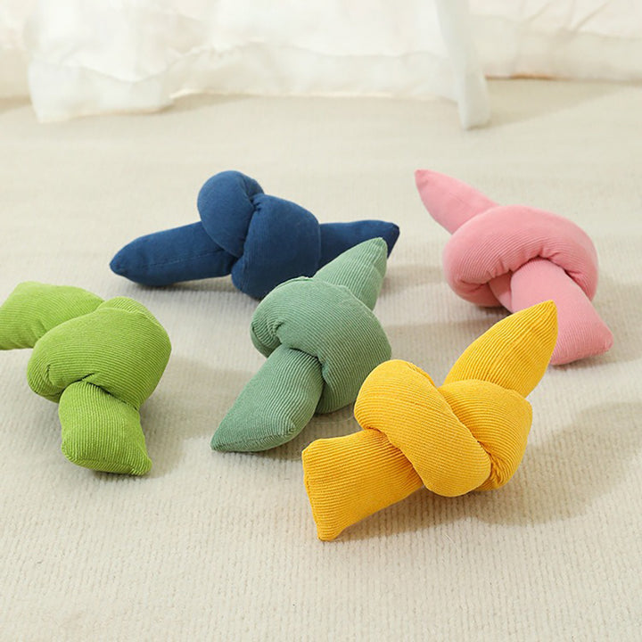 Colorful knotted toys