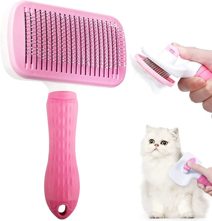 Comfortable pet grooming tool