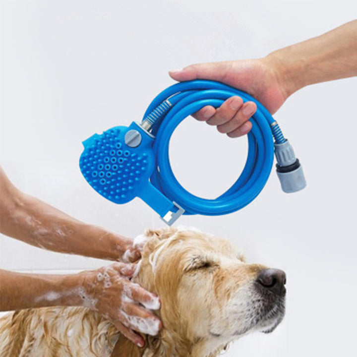Comfortable pet shower brush for washing