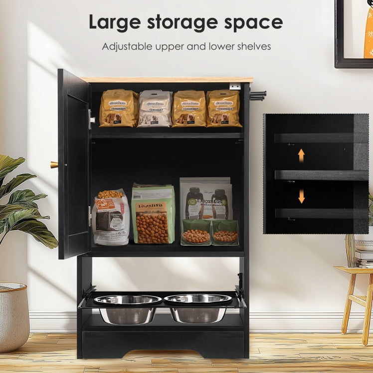 Concealed feeding station for dogs