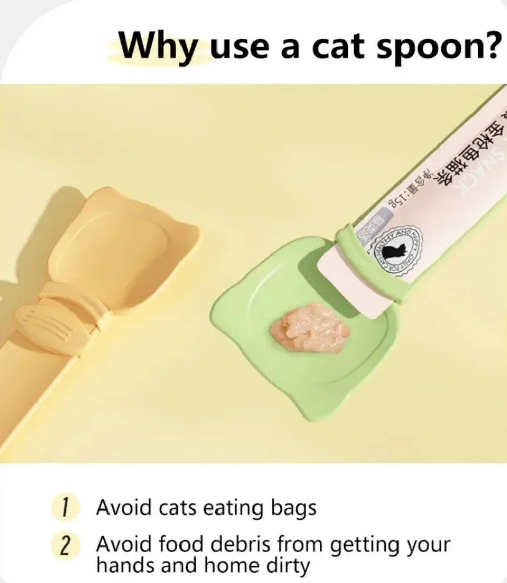 Convenient Spoon for Cat Wet Food
