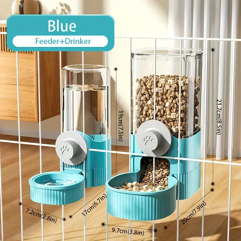 Convenient pet feeder and water dispenser