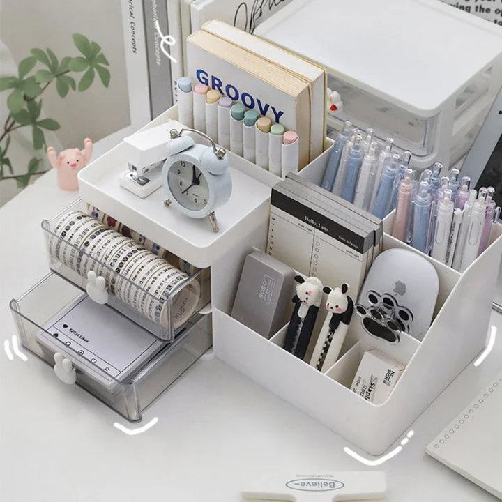 Cosmetics Storage Box with Drawers