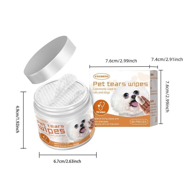 Cotton pads for pet eye care
