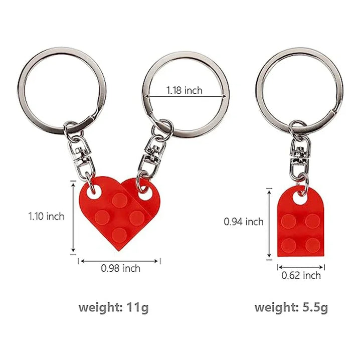 Couple’s love keychain set