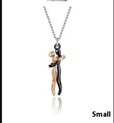 Couples hug necklace anniversary gift