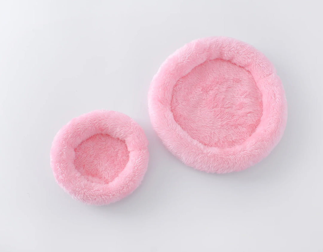 Cozy Cotton Nest for Hamsters and Hedgehogs in pink color 
