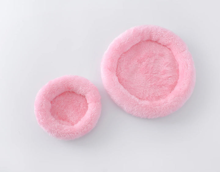 Cozy Cotton Nest for Hamsters and Hedgehogs in pink color 
