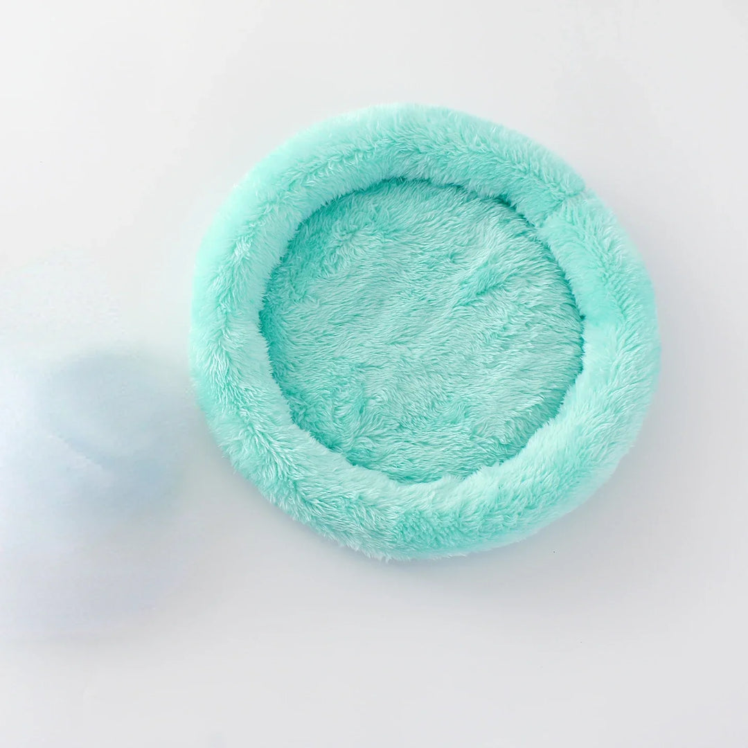 Cozy Cotton Nest for Hamsters and Hedgehogs in sky blue color 
