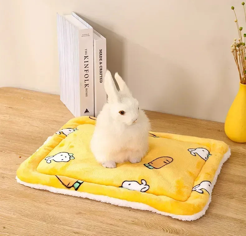 Cozy Guinea Pig Sleeping Mat in yellow color 
