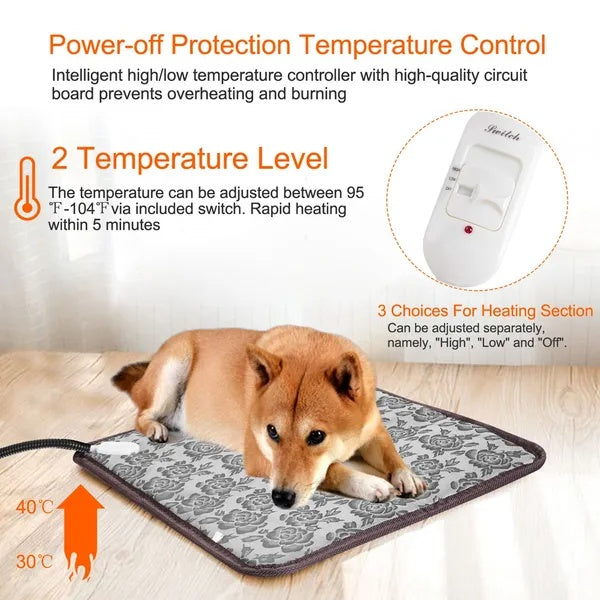 Cozy heated mat for small pets
