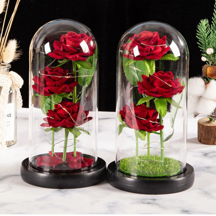 Creative Valentine's Day rose arrangement