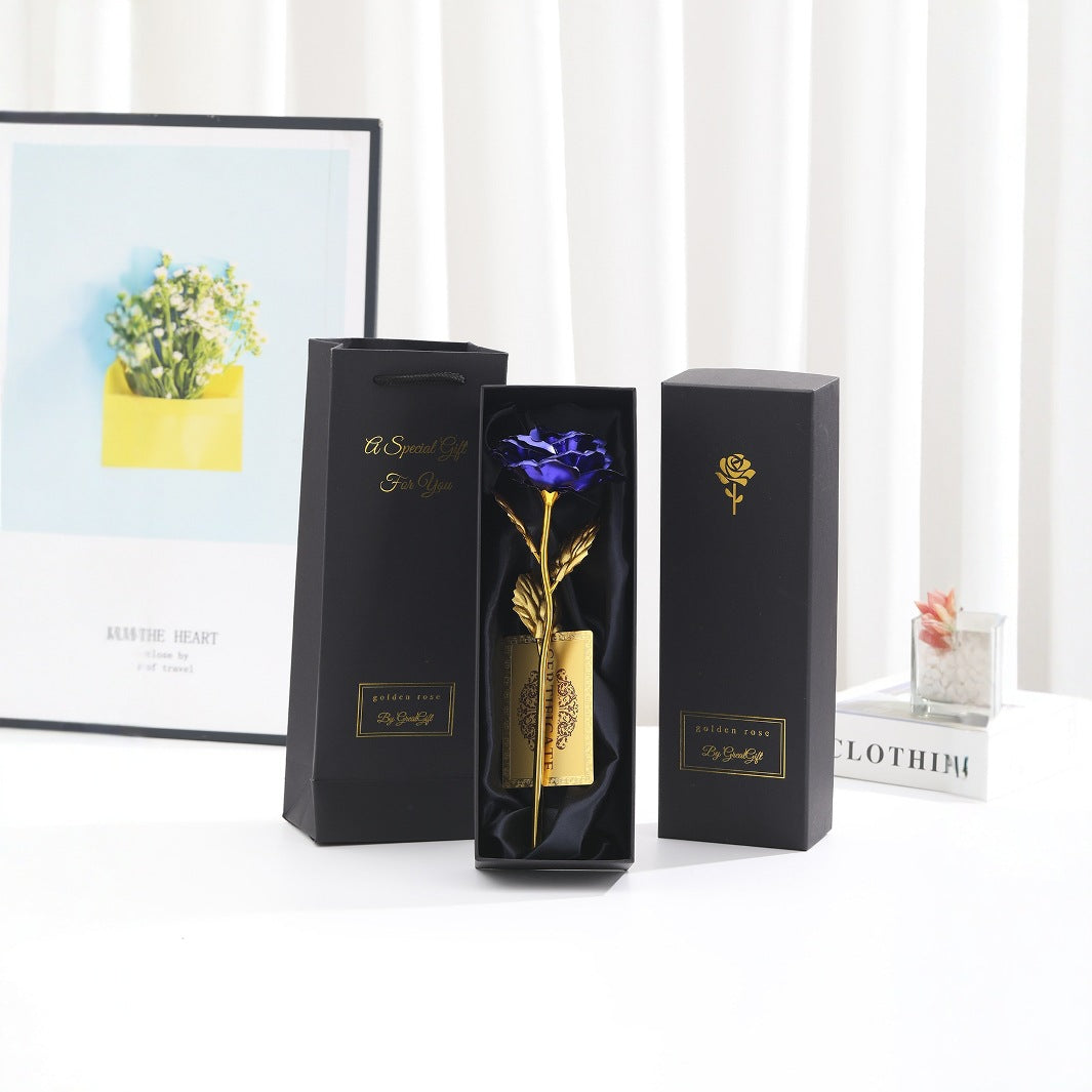 Creative gold rose foil gift