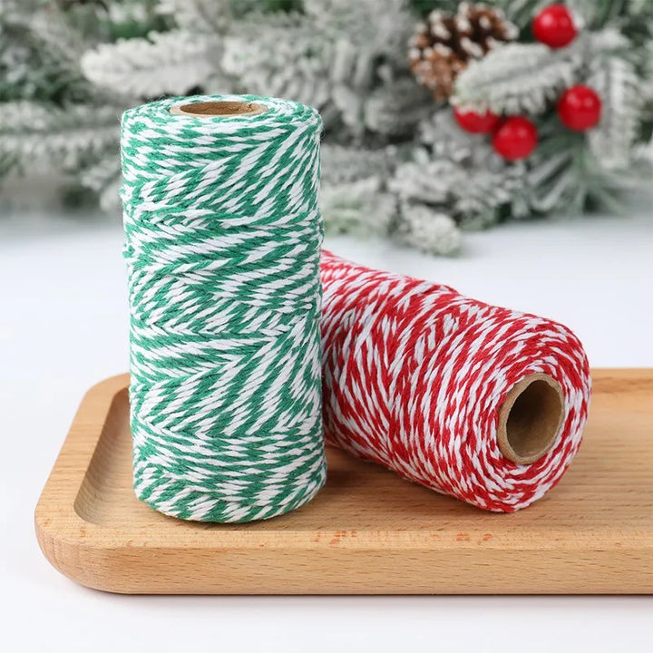 Creative packaging with Christmas wrapping rope