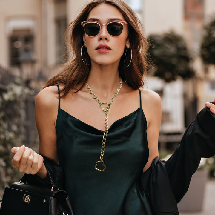 Cuban Chain Heart Necklace