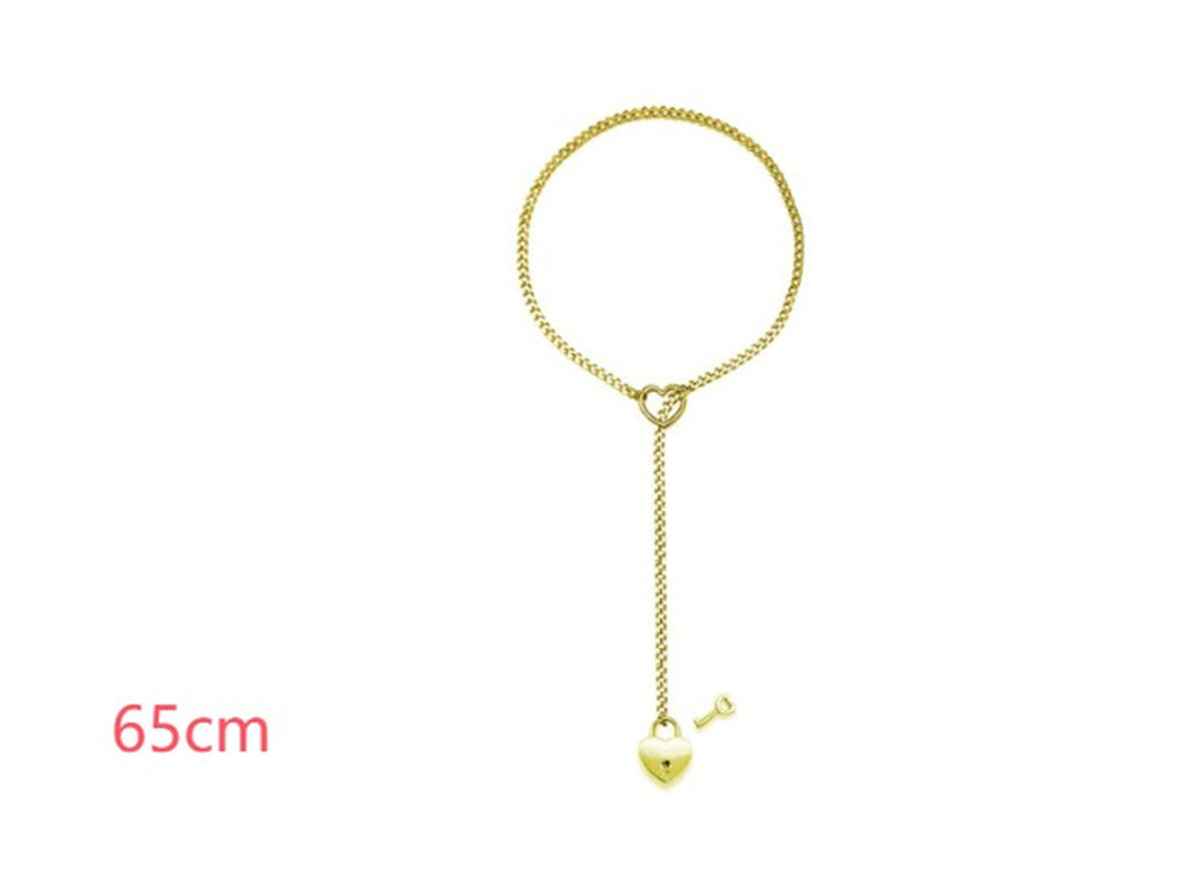 Cuban necklace heart pendant women