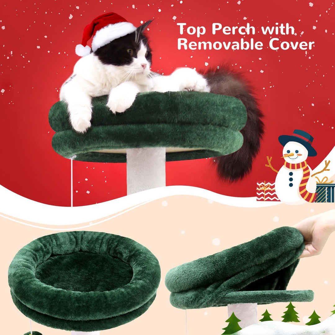 Cute Christmas cat play structure