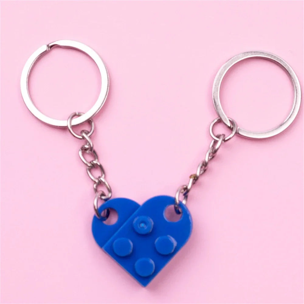 Cute LEGO-inspired keychain