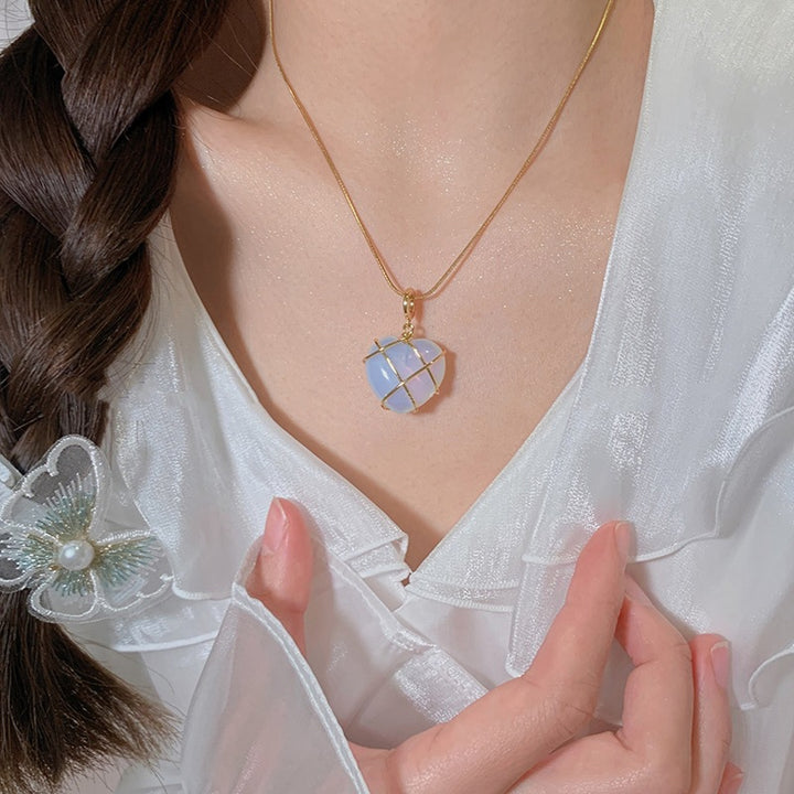 Cute Princess Moonstone Necklace