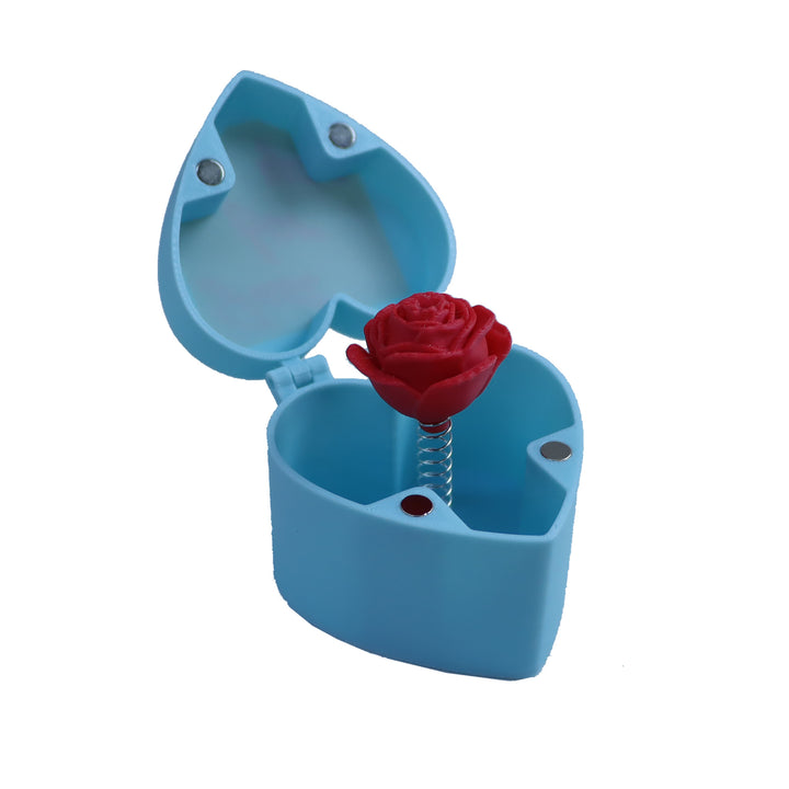 Cute Valentine’s Day surprise box in blue ox 