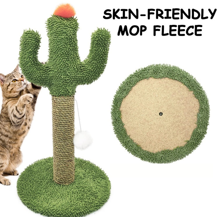 Cute cactus-shaped cat tower
