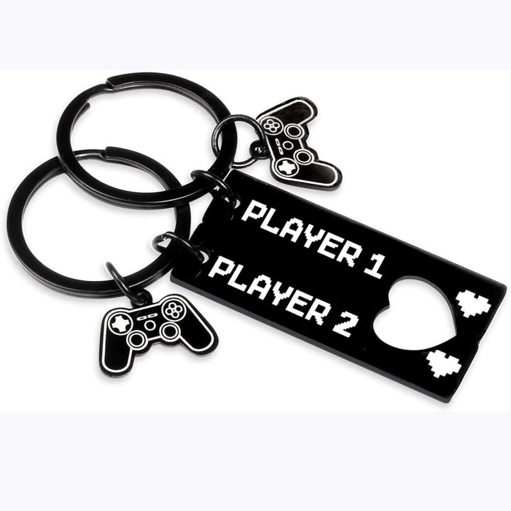 Cute gaming keychain for couples