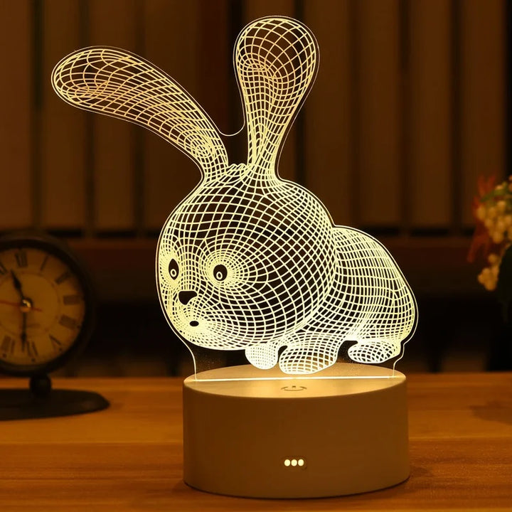 Cute love-themed table lamp