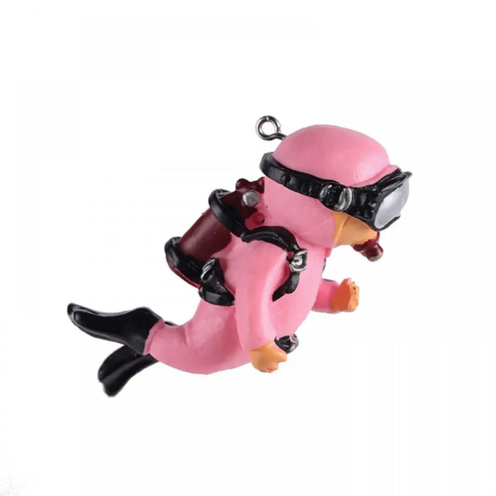 Cute luminous frogman for fish tanks