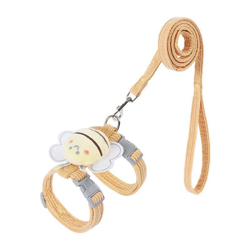 Cute wing cat traction rope set