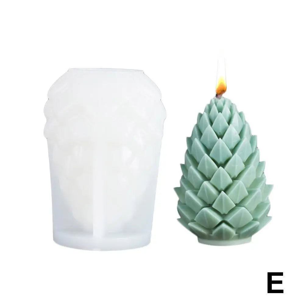 DIY 3D Candle Mold for Christmas Tree and Snowflake Candle