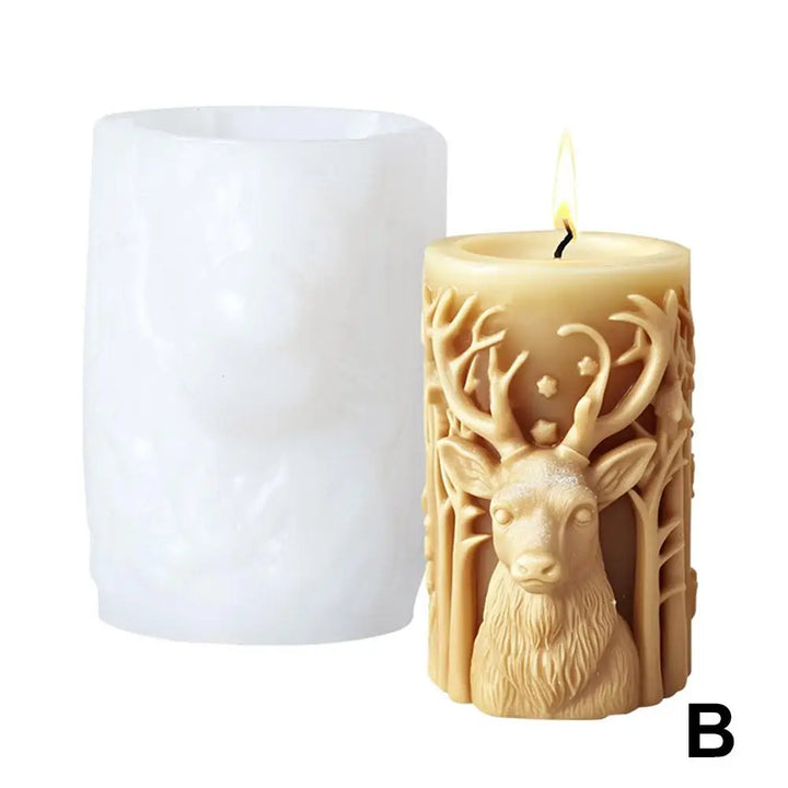 DIY 3D Candle Mold for Christmas Tree and Snowflake Candles
