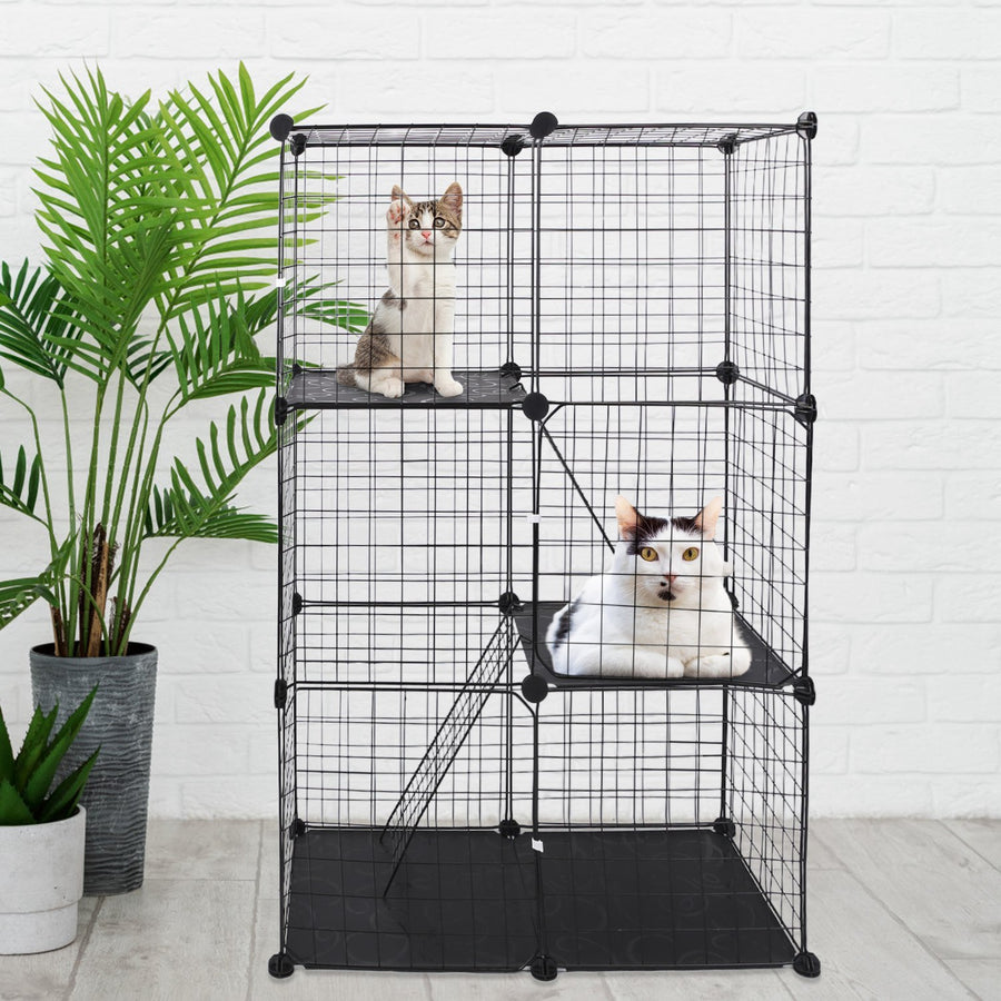 DIY indoor cat cage playpen